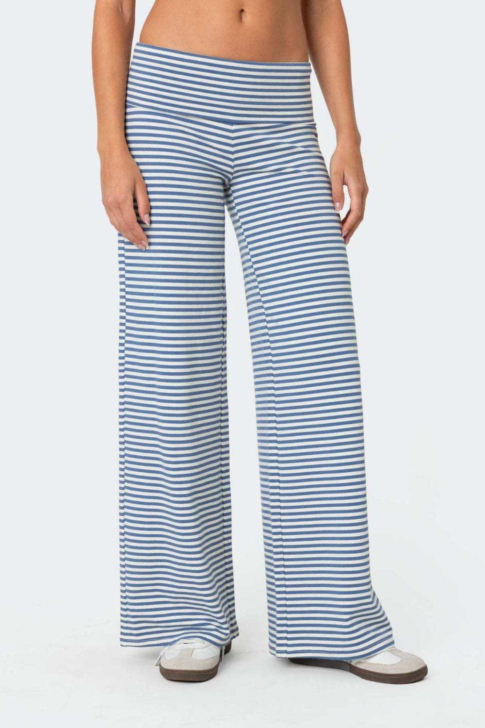 Striped Wide Leg Pants - Trendsi - Flyclothing LLC