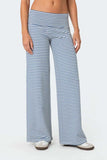 Striped Wide Leg Pants - Trendsi - Flyclothing LLC