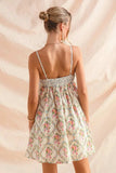 SO ME Mixed Floral Print Sleeveless Mini Dress - Trendsi - Flyclothing LLC