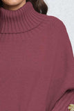 Turtleneck Long Sleeve Sweater - Trendsi - Flyclothing LLC