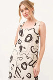 And The Why Square Neck Abstract Printed Maxi Dress - Trendsi - Flyclothing LLC