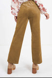 Half Elastic Waist Straight Pants - Trendsi - Flyclothing LLC