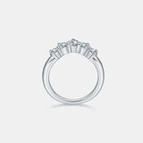 Inlaid Moissanite 925 Sterling Silver Ring - Trendsi - Flyclothing LLC