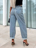 High Waist Wide Leg Jeans - Trendsi - Flyclothing LLC