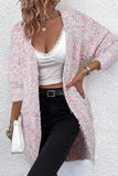 Pocketed Open Front Long Sleeve Cardigan - Trendsi - Flyclothing LLC