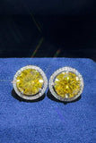 4 Carat Moissanite 925 Sterling Silver Earrings - Trendsi - Flyclothing LLC