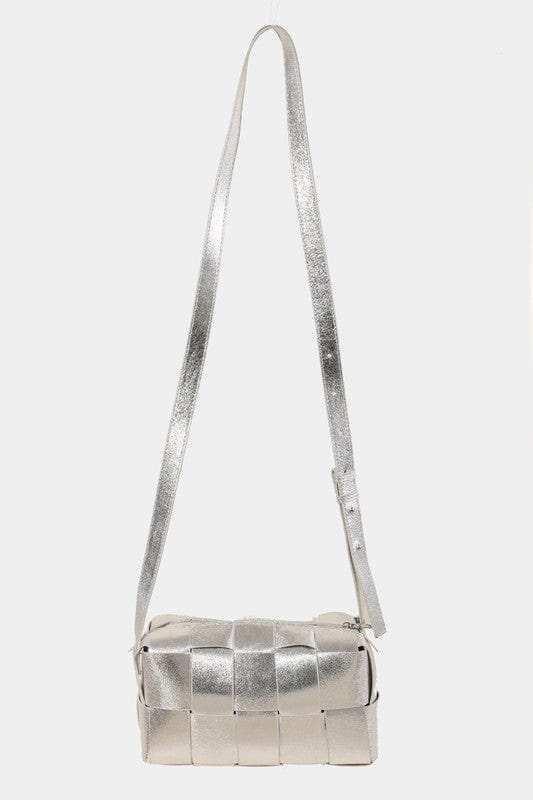 Fame Woven Crossbody Bag with Adjustable Strap - Trendsi - Flyclothing LLC