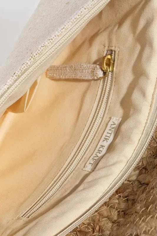 Fame Boho Beaded Eye Pattern Envelope Bag - Trendsi - Flyclothing LLC