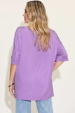 Basic Bae Full Size Bamboo V-Neck Drop Shoulder T-Shirt - Trendsi - Flyclothing LLC