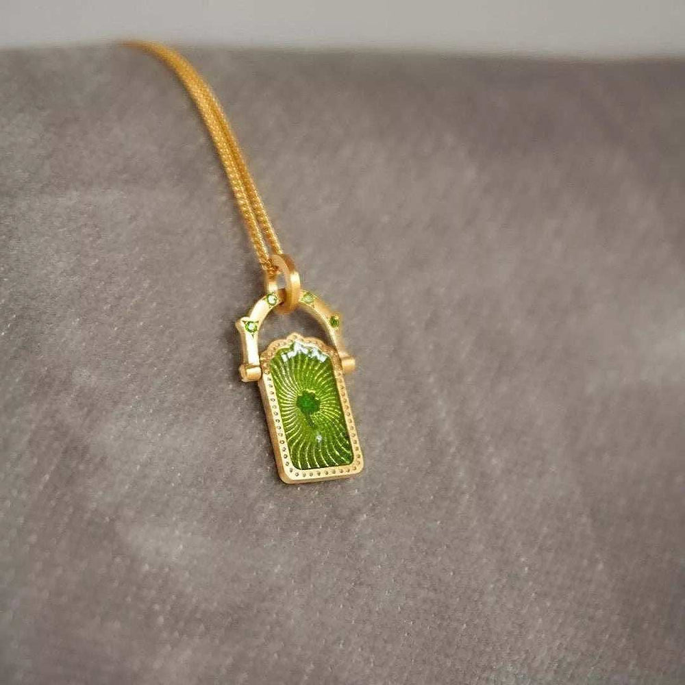 18K Gold-Plated Titanium Steel Pendant Necklace - Trendsi - Flyclothing LLC