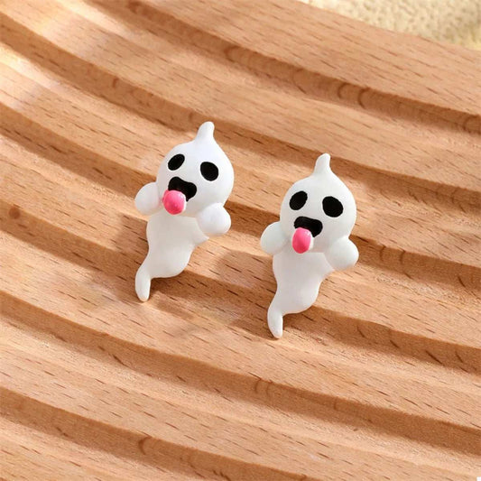 Halloween Ghost and Pumpkin Dangle Earrings - Trendsi - Flyclothing LLC