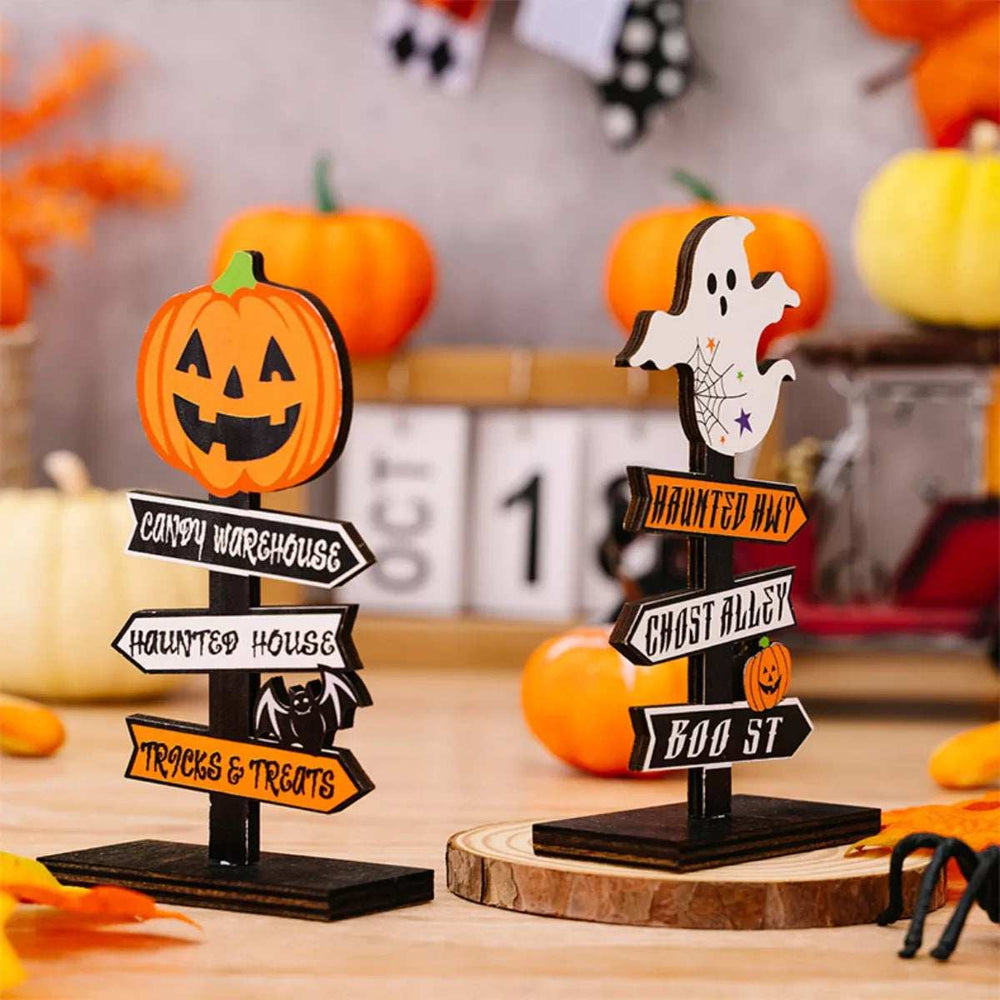 Halloween Wooden Signpost Ornaments - Trendsi - Flyclothing LLC