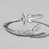 925 Sterling Silver Flower Ring - Trendsi - Flyclothing LLC