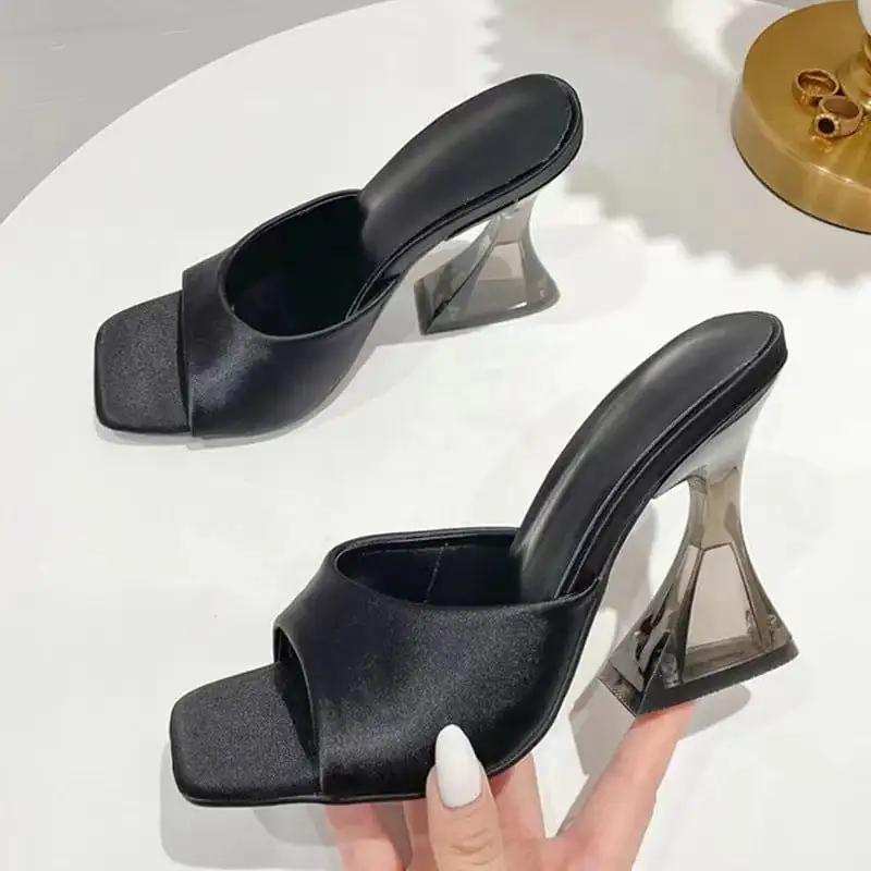 Open Toe High Heel Sandals - Trendsi - Flyclothing LLC
