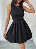 Perfee Ruched Sleeveless Mini Dress - Trendsi - Flyclothing LLC