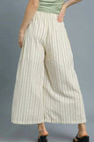 Umgee High-Waisted Wide Leg Striped Pants - Trendsi - Flyclothing LLC