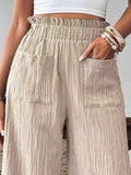 High Waist Wide Leg Pants - Trendsi - Flyclothing LLC