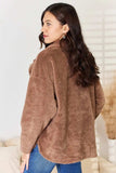 Culture Code Double Breasted Fuzzy Coat - Trendsi - Flyclothing LLC