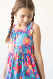 Springing Around Ruffle Cross Back Dress - Mila & Rose ® - Flyclothing LLC