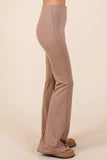 Mittoshop Stretchy Soft Elastic Waist Flare Pants - Trendsi - Flyclothing LLC