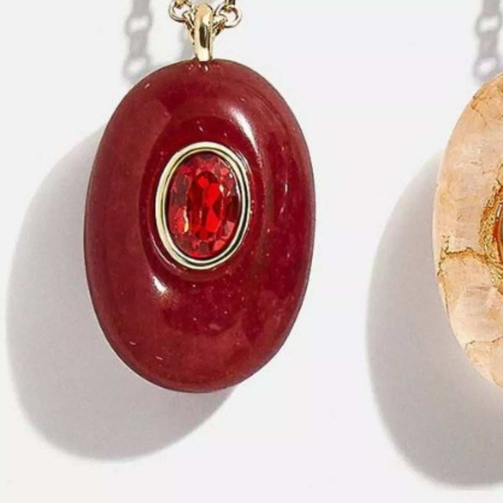 Natural Stone Pendant Necklace - Trendsi - Flyclothing LLC
