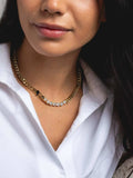 18K Gold-Plated Zircon Necklace and Bracelet Jewelry Set - Trendsi - Flyclothing LLC