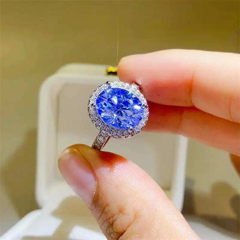 5 Carat Moissanite 925 Sterling Silver Ring - Trendsi - Flyclothing LLC