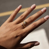 18K Gold-Plated Zircon Sun Bypass Ring - Trendsi - Flyclothing LLC