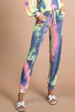 BiBi Tie Dye French Terry Casual Pants - Trendsi - Flyclothing LLC