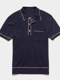 Men's Plus Size Button Detail Short Sleeve Polo - Trendsi - Flyclothing LLC