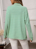 Striped Button Up Long Sleeve Shirt - Trendsi - Flyclothing LLC