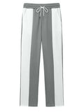 Men's Full Size Drawstring Contrast Pants Plus Size - Trendsi - Flyclothing LLC