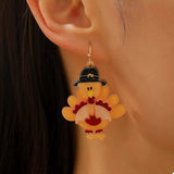 Thanksgiving Turkey Dangle Earrings - Trendsi - Flyclothing LLC