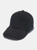 Sherpa Solid Color Baseball Cap - Trendsi - Flyclothing LLC