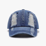Distressed Cotton Baseball Cap - Trendsi - Flyclothing LLC