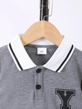 Children's Casual Short Sleeve Polo & Shorts Set - Trendsi - Flyclothing LLC