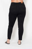 Judy Blue Full Size High Waisted Tummy Control Shield Pockets Skinny Jeans Plus Size - Trendsi - Flyclothing LLC