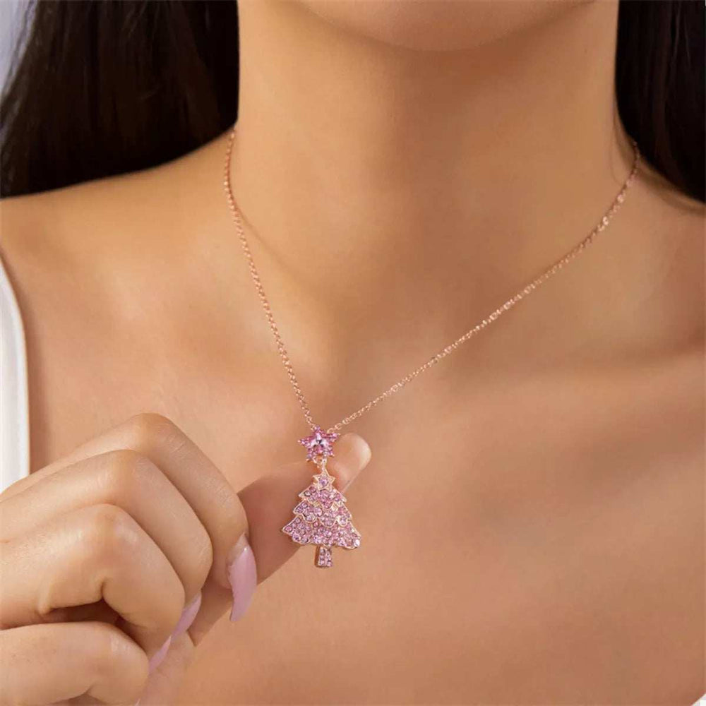 Christmas Tree Pendant Necklace - Trendsi - Flyclothing LLC