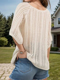 Openwork Round Neck Cover-Up - Trendsi - Flyclothing LLC