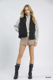 Umgee Quilted Embroidered Vest - Trendsi - Flyclothing LLC