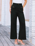 High Waist Wide Leg Pants - Trendsi - Flyclothing LLC
