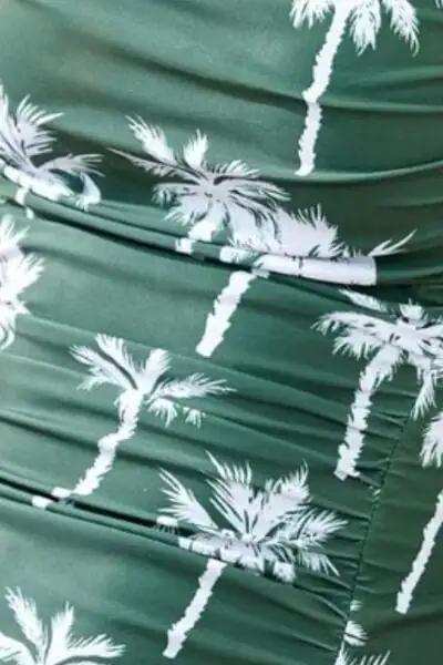 Printed Square Neck Wide Strap One-Piece Swimwear - Trendsi - Flyclothing LLC