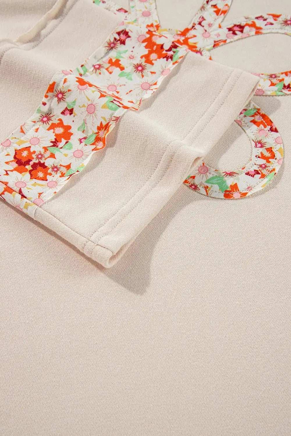 Exposed Seam Slit Floral Round Neck Blouse - Trendsi - Flyclothing LLC