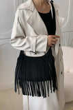 Suede Fringe Adjustable Strap Shoulder Bag - Trendsi - Flyclothing LLC
