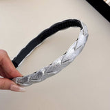 PU Leather Braided Hair Headband - Trendsi - Flyclothing LLC