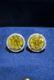 4 Carat Moissanite 925 Sterling Silver Earrings - Trendsi - Flyclothing LLC