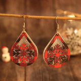 PU Leather Teardrop Shape Earrings - Trendsi - Flyclothing LLC