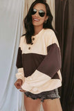 Round Neck Long Sleeve Sweatshirt - Trendsi - Flyclothing LLC