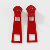 Colorful Zipper Drop Earrings - Trendsi - Flyclothing LLC