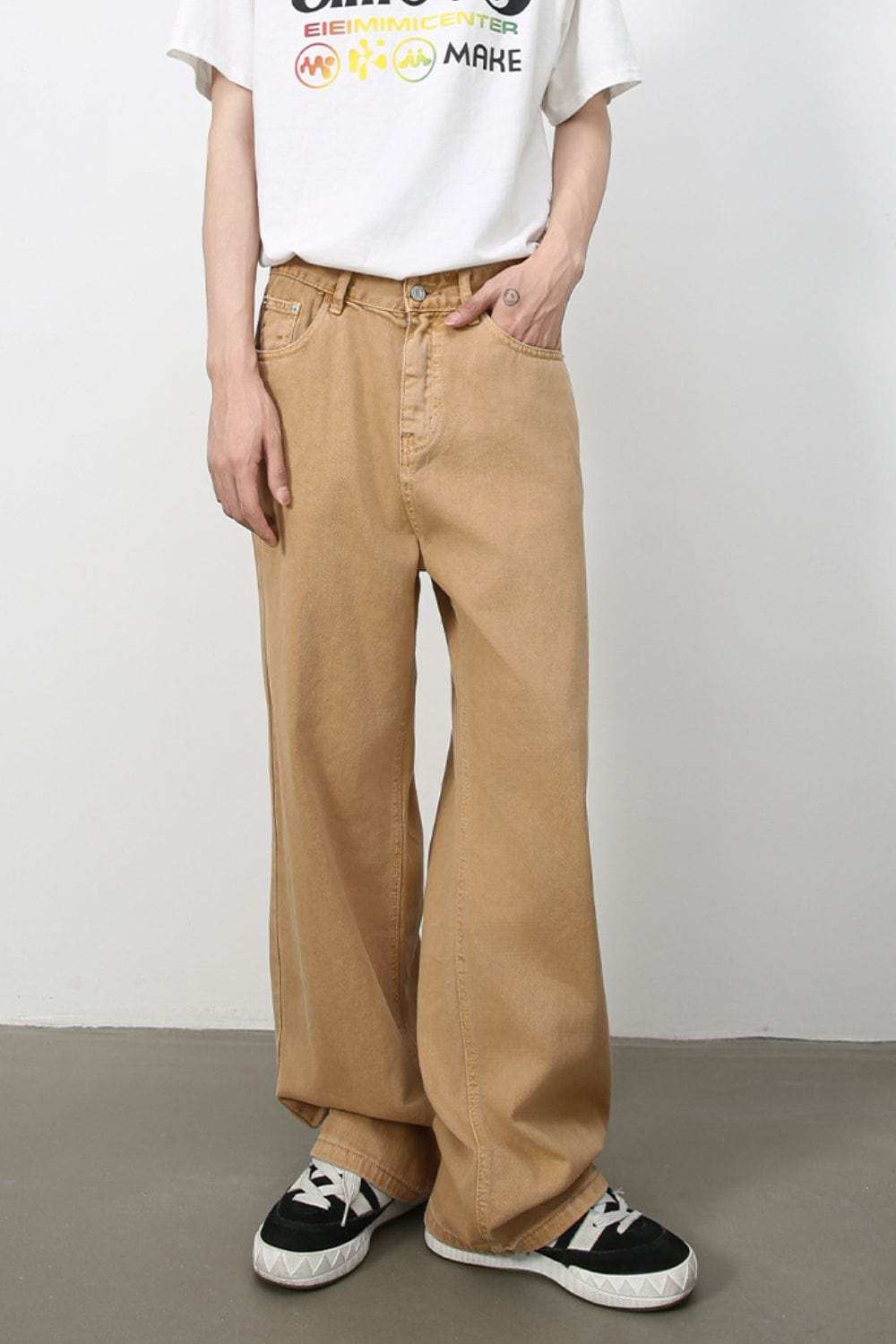 Men's Mid Rise Baggy Jeans - Trendsi - Flyclothing LLC